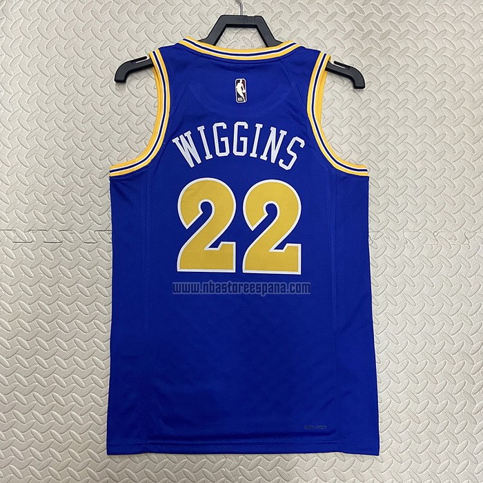 Camiseta Golden State Warriors Andrew Wiggins NO 22 Classic 2022-23 Azul